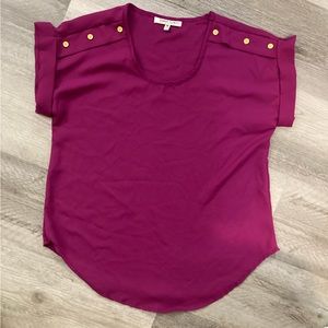 Speed Limit fuchsia blouse